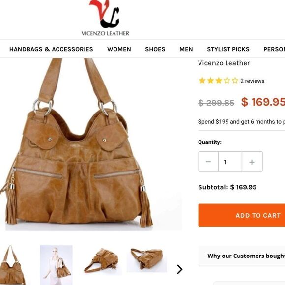 Vintage 90’s Vincenzo Athena Italian Leather Bag - Picture 8 of 8